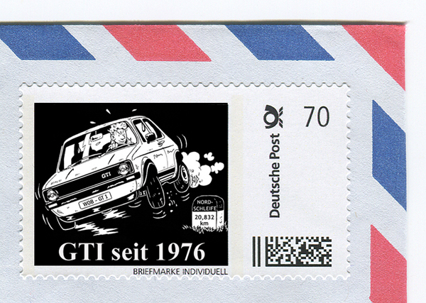 "GTI auf zwei Rädern" Limited Edition Briefmarke